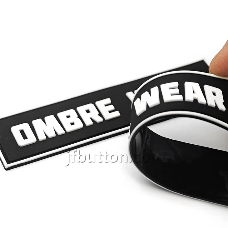 Personalised Black Silicone Name Label high quality