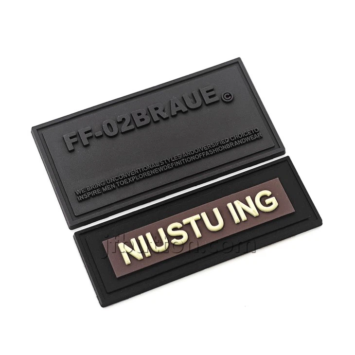 Personalised Black Silicone Name Label factory