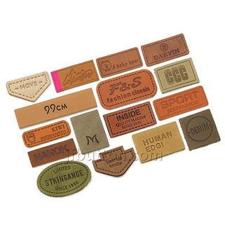 Patch mic din piele vintage