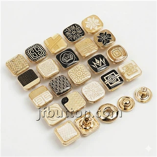 Butoane snap African Thobe Gold