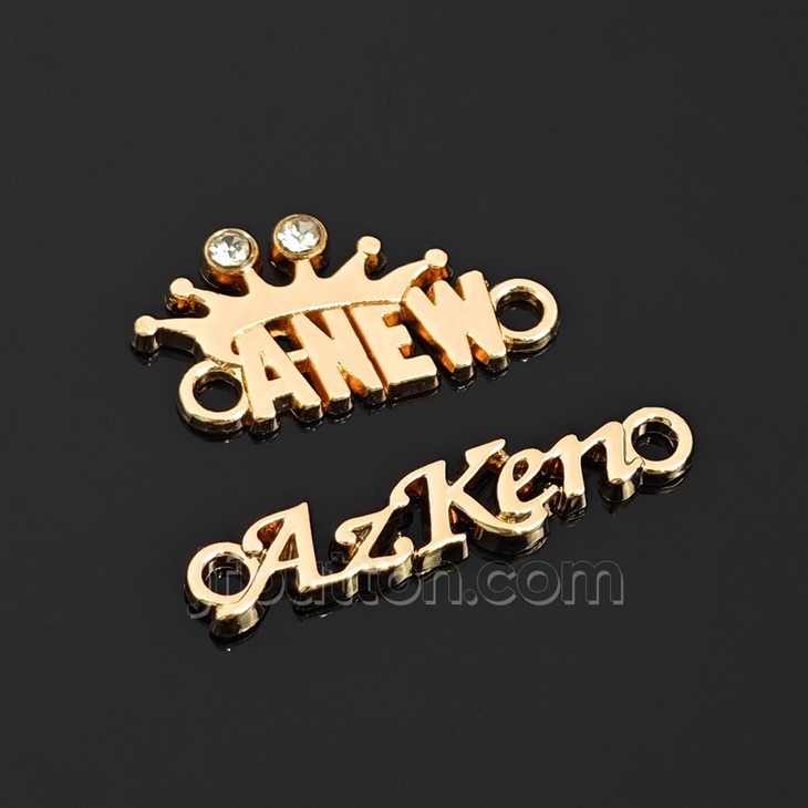 Zinc Alloy Logo Plates For Handbag factory