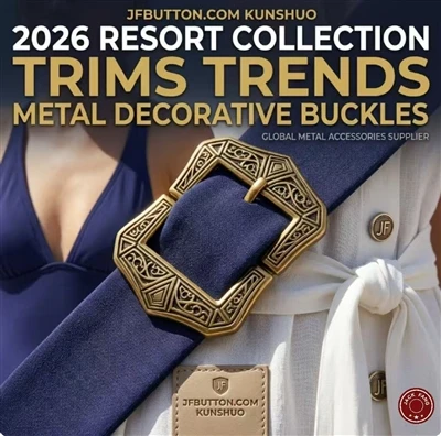 2026 Resort Collection Trim Trends: Catarame decorative metalice