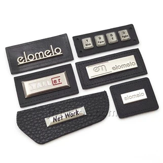 Etichete personalizate de tricotat din piele