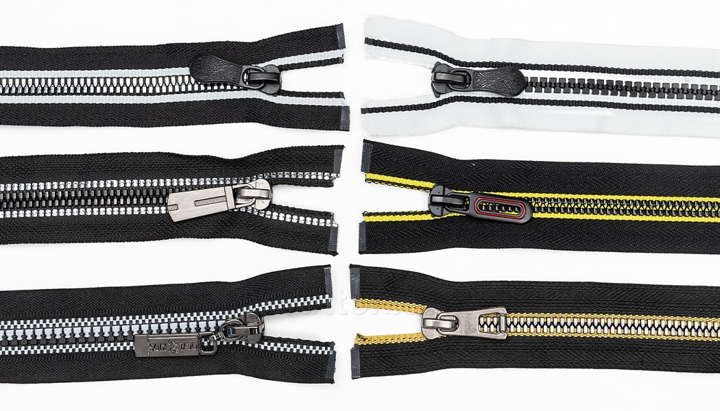 black plastic zipper black plastic zipper